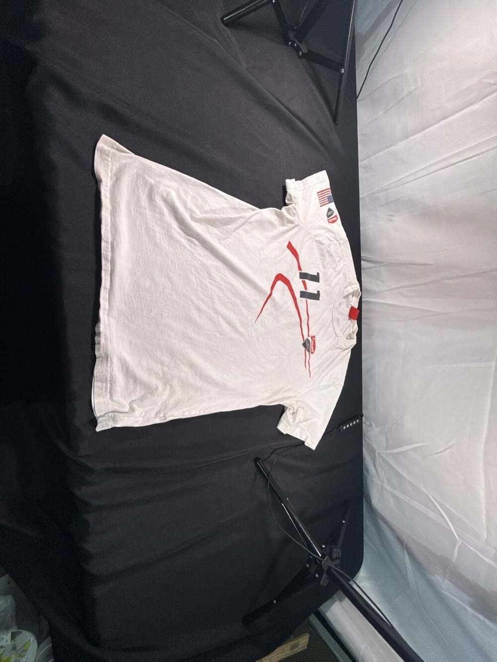 No Sz tag Ducati Corse 11 Racing Graphic T-Shirt White